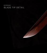 Unsharpened Patterned-Steel Collector Katana — Black Ito, Red Carved Saya — gallery image 8