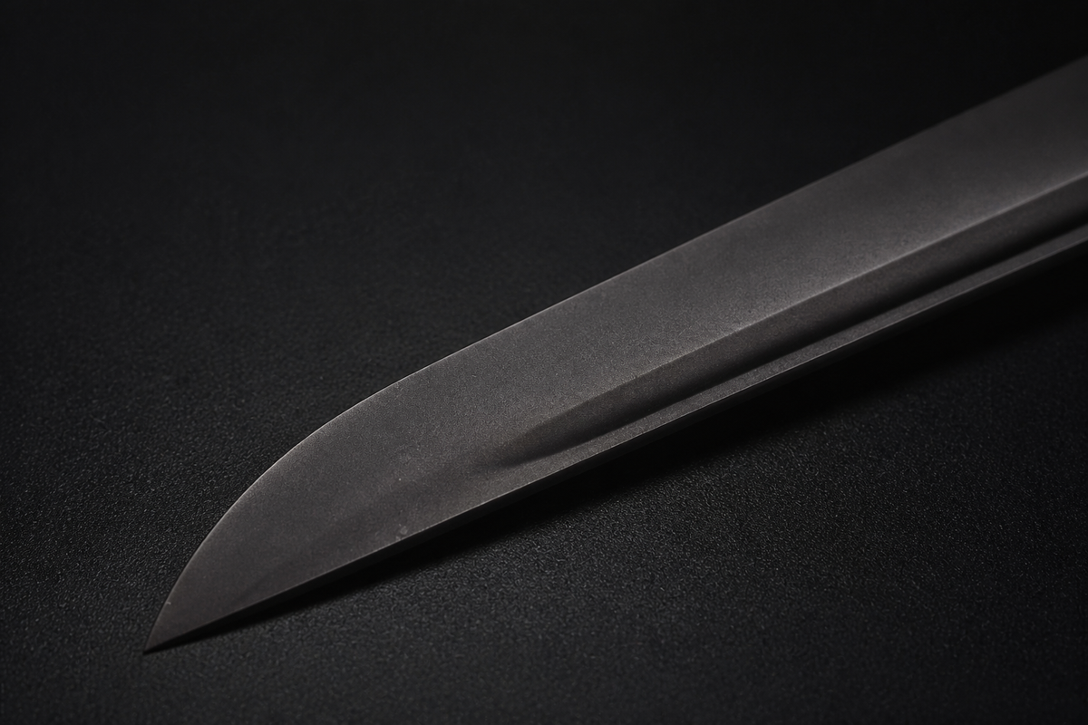 Phantom Katana — Titanium-Coated 5160, Blackened Fittings