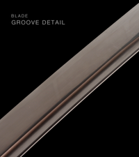 Unsharpened Collector Katana — Lavender Ito, Gold Metallic Saya — gallery image 5