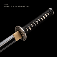 Unsharpened Lantern-Motif Collector Wakizashi — 5160 Steel, Copper-Alloy Fittings — gallery image 7
