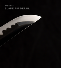 Unsharpened Blackened Collector Katana — Red Metallic Saya — gallery image 8