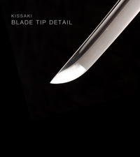 Unsharpened Collector Katana — Black Ito, Burgundy Lacquered Saya — gallery image 6