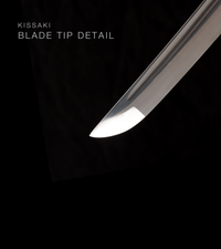 Unsharpened Collector Katana — White Ito, Orange Lacquered Saya — gallery image 5