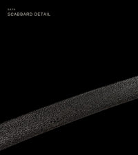 Unsharpened Blackened Collector Katana — Green Ito, Black Rayskin Saya — gallery image 8