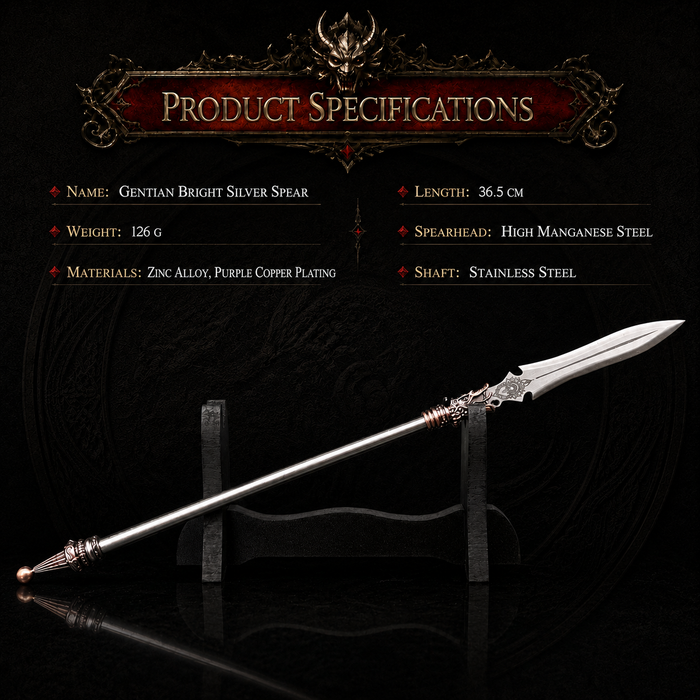 Bright Silver Spear Miniature - product photo - MythArc collectible