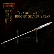 Bright Silver Spear Miniature - side view - MythArc collectible