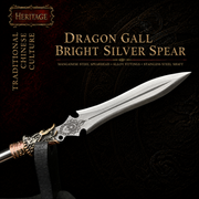 Bright Silver Spear Miniature - close-up detail - MythArc collectible