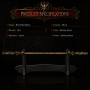 Sun Wukong Ruyi Jingu Bang Miniature Staff - product photo - MythArc collectible