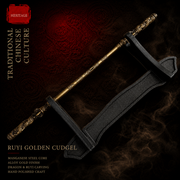 Sun Wukong Ruyi Jingu Bang Miniature Staff - blade detail - MythArc collectible
