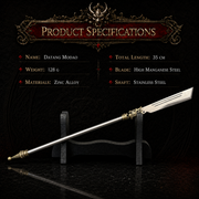 Tang Dynasty Modao Miniature Blade - product photo - MythArc collectible