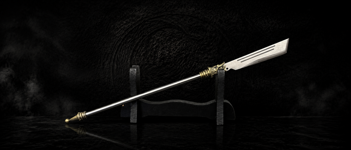 Tang Dynasty Modao Miniature Blade - detail view - MythArc collectible