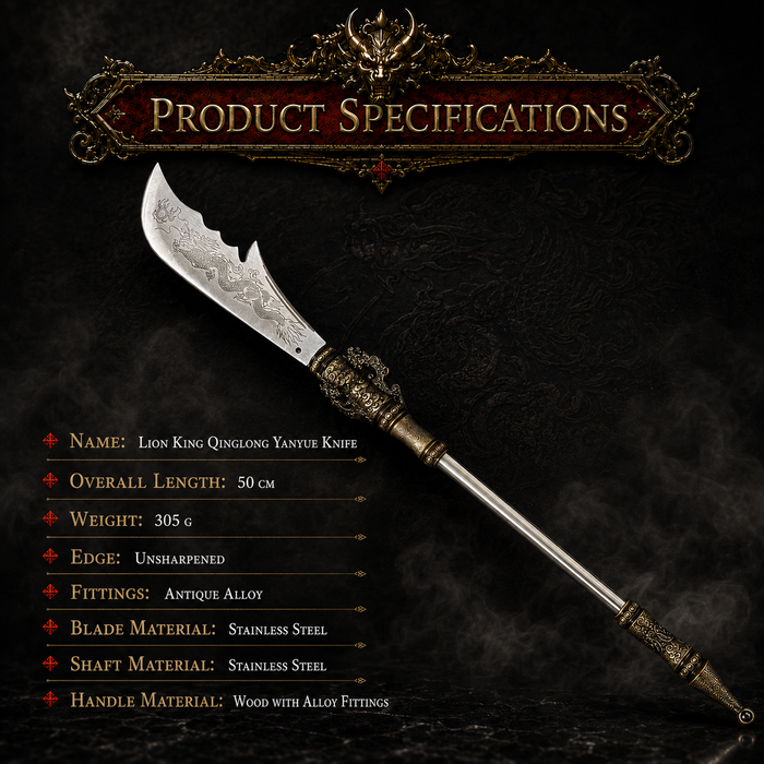 Lion King Qinglong Miniature Guan Dao - product photo - MythArc collectible