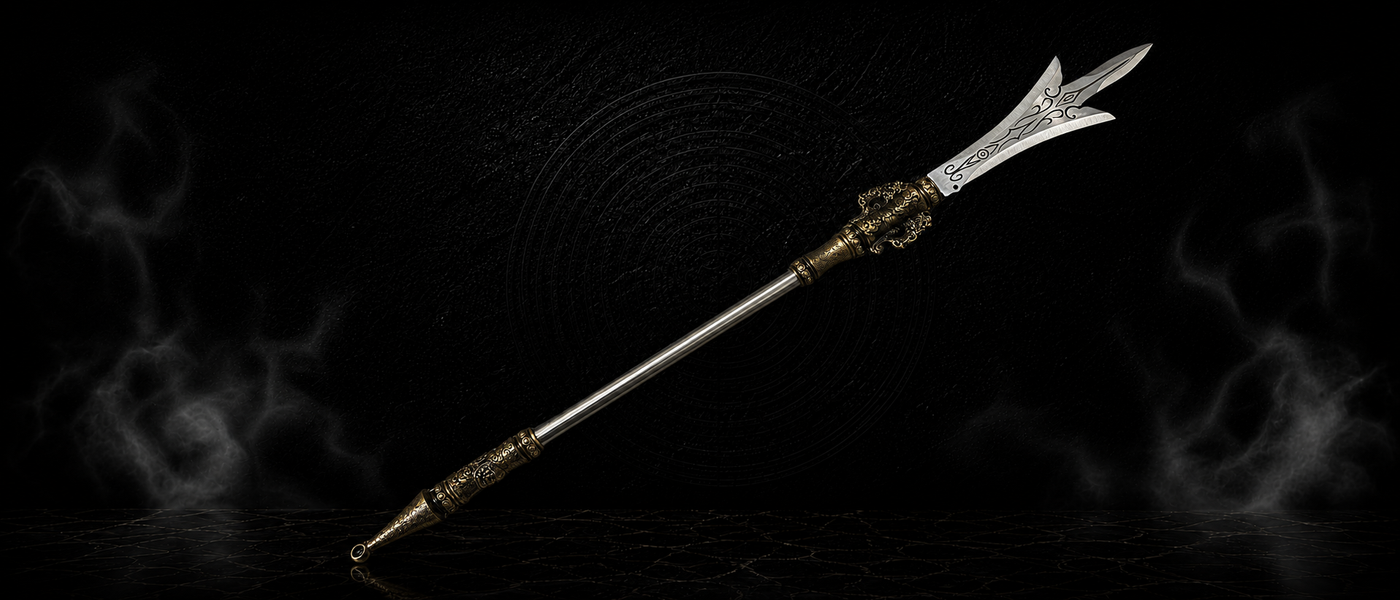 Lion King Three-Edge Miniature Spear Bundle - detail view - MythArc collectible