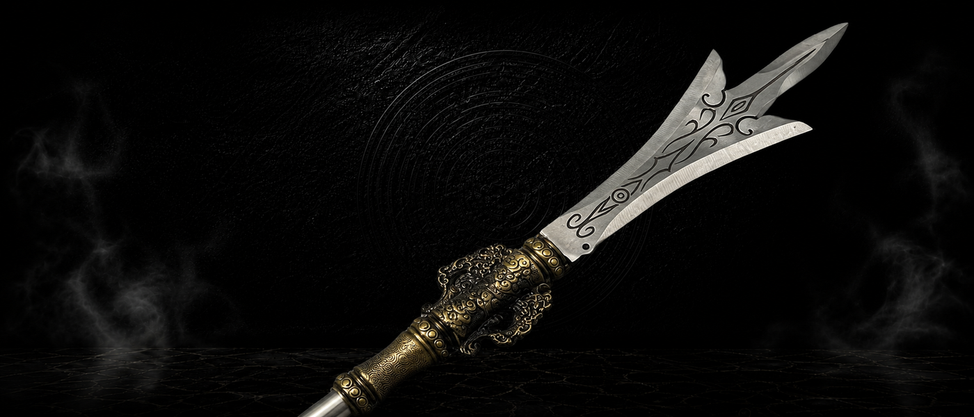Lion King Three-Edge Miniature Spear Bundle - detail view - MythArc collectible