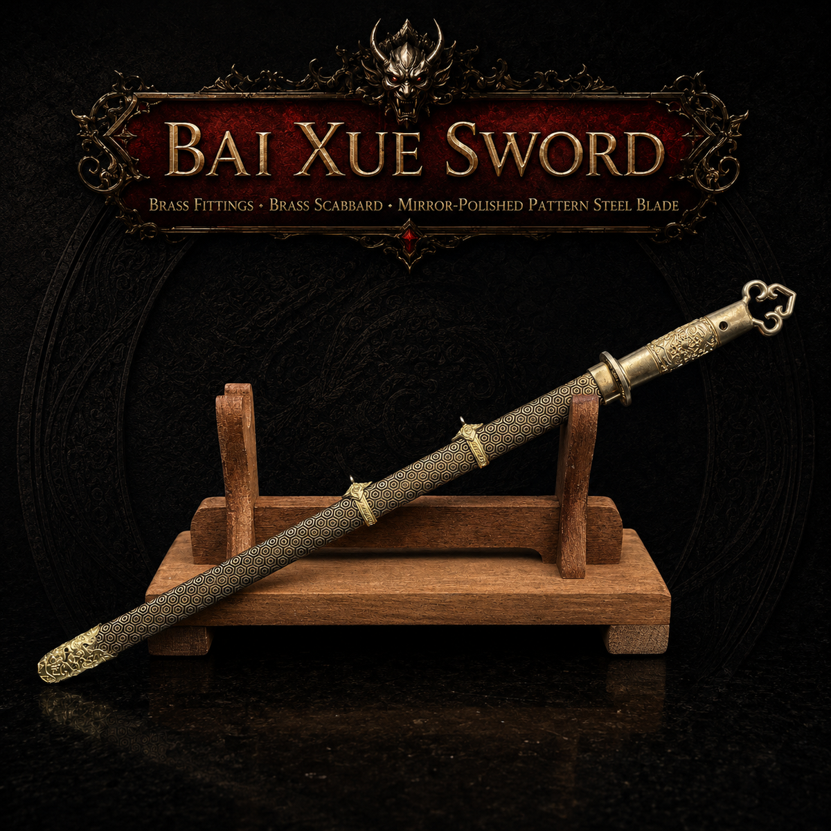 Bai Xue Sword - title card - MythArc collectible