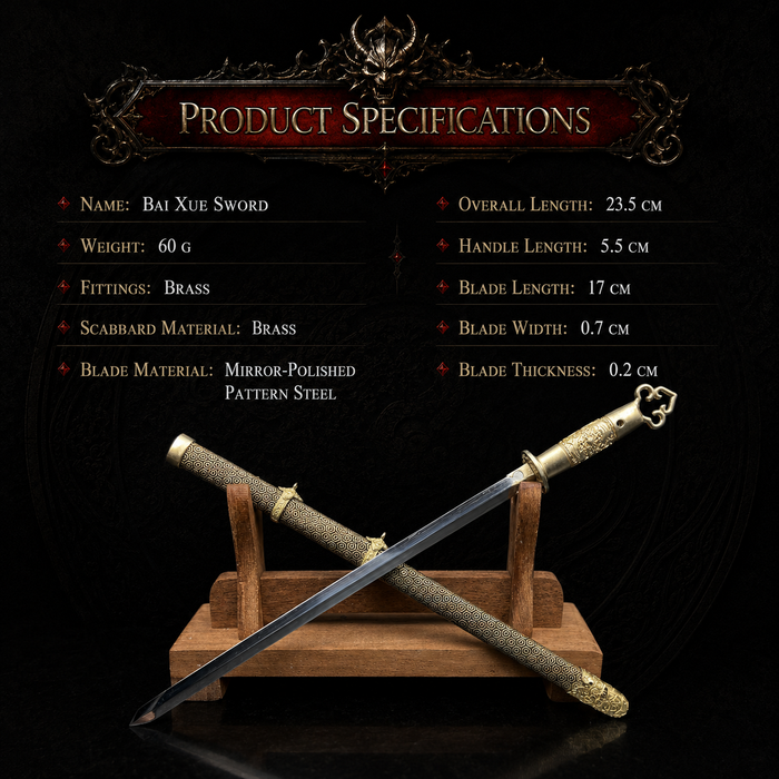 Bai Xue Sword - product specifications - MythArc collectible
