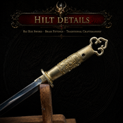 Bai Xue Sword - blade detail - MythArc collectible