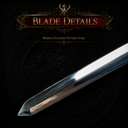 Bai Xue Sword - scabbard detail - MythArc collectible