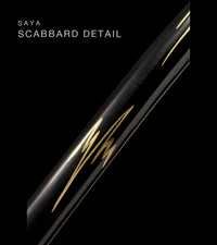Unsharpened Collector Katana — Lavender Ito, Gold-Inlaid Saya — gallery image 3