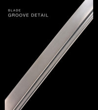 Unsharpened Collector Katana — Lavender Ito, Gold-Inlaid Saya — gallery image 8