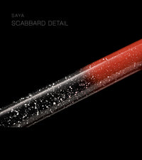 Unsharpened Collector Katana — Purple Ito, Red Speckled Saya — gallery image 3
