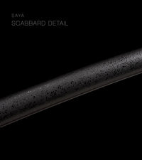 Unsharpened Collector Katana — Gold-Menuki Ito, Black Speckled Saya — gallery image 6
