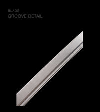 Unsharpened Collector Katana — Red Ito, Line-Pattern Saya — gallery image 8