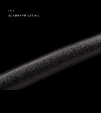 Unsharpened Collector Katana — Black Speckled Saya, Dark Fittings — gallery image 3