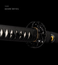 Unsharpened Collector Katana — Black Speckled Saya, Dark Fittings — gallery image 4