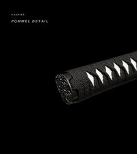 Unsharpened Collector Katana — Black Speckled Saya, Dark Fittings — gallery image 6