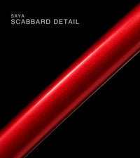 Unsharpened Collector Katana — White Ito, Red Lacquered Saya — gallery image 3