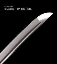 Unsharpened Collector Katana — White Ito, Red Lacquered Saya — gallery image 8