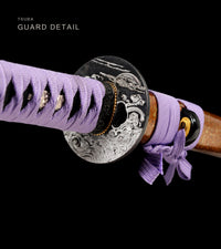 Unsharpened Collector Katana — Lavender Ito, Gold Metallic Saya — gallery image 7