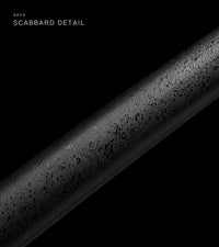 Unsharpened Collector Katana — Red-Diamond Ito, Black Speckled Saya — gallery image 3