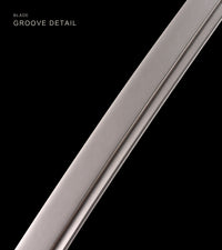 Unsharpened Collector Katana — Red-Diamond Ito, Black Speckled Saya — gallery image 6