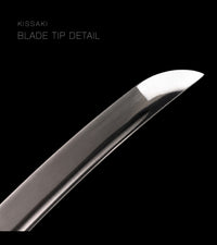 Unsharpened High-Carbon Collector Katana — Red Wood-Grain Saya — gallery image 8