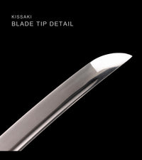 Unsharpened Collector Katana — Grey Ito, Black Lacquered Saya — gallery image 8
