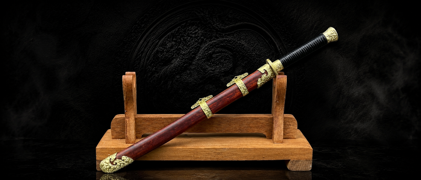 Ming Yi Yan Steel Saber - detail view - MythArc collectible