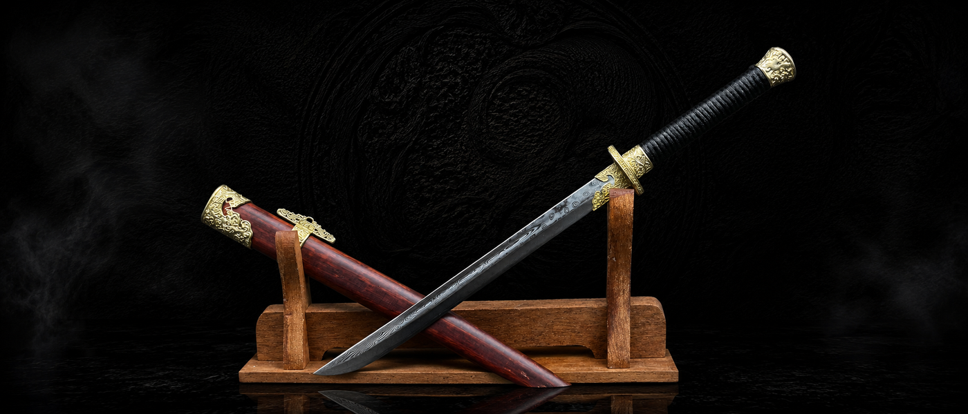 Ming Yi Yan Steel Saber - side view - MythArc collectible