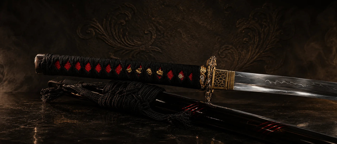 Dragon Cloud Katana T10 high-carbon steel decorative collector display - MythArc WebP collectible image 2