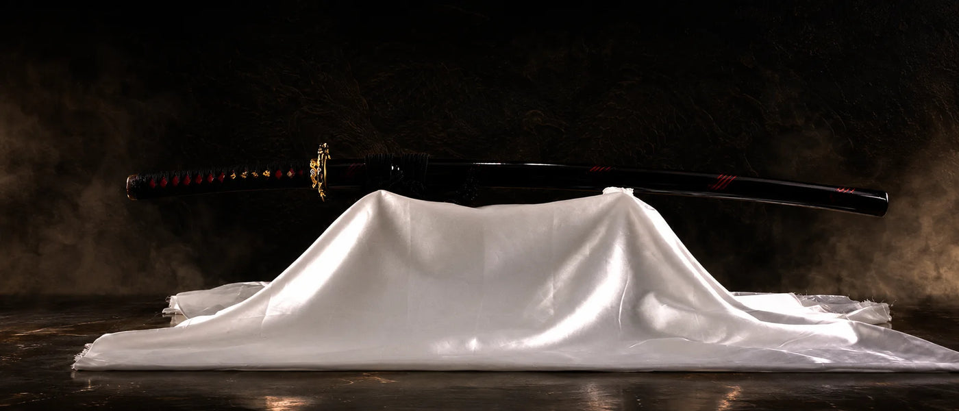 Dragon Cloud Katana T10 high-carbon steel decorative collector display - MythArc WebP collectible image 3