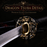 Dragon Cloud Katana T10 high-carbon steel decorative collector display - MythArc WebP collectible image 6