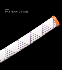 Unsharpened Flame-Pattern Anime Collector Katana — White Ito, Purple-Pattern Saya — gallery image 5