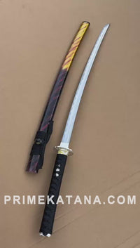 Unsharpened Sea Swallow Katana — Flame-Striped Saya, Silver Mokko Tsuba — workshop video thumbnail