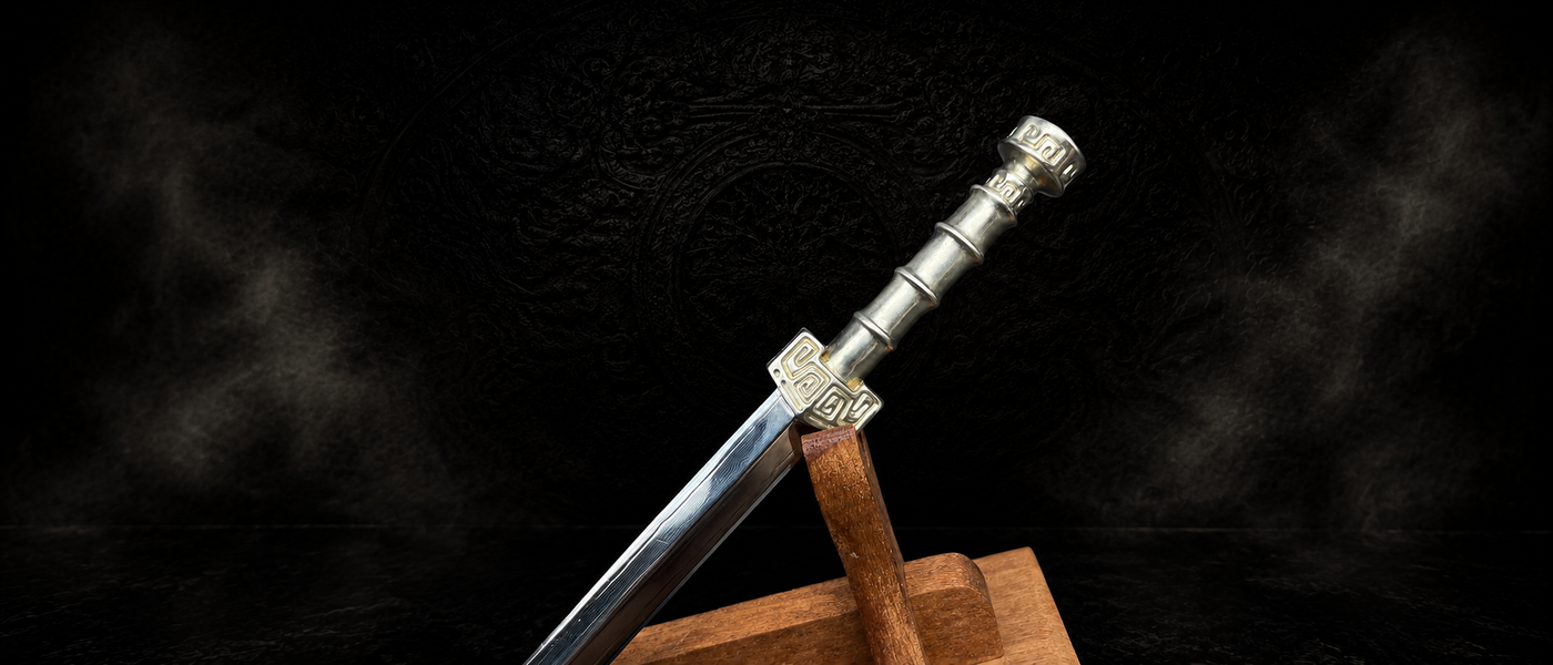 Qin King Sword - display shot - MythArc collectible
