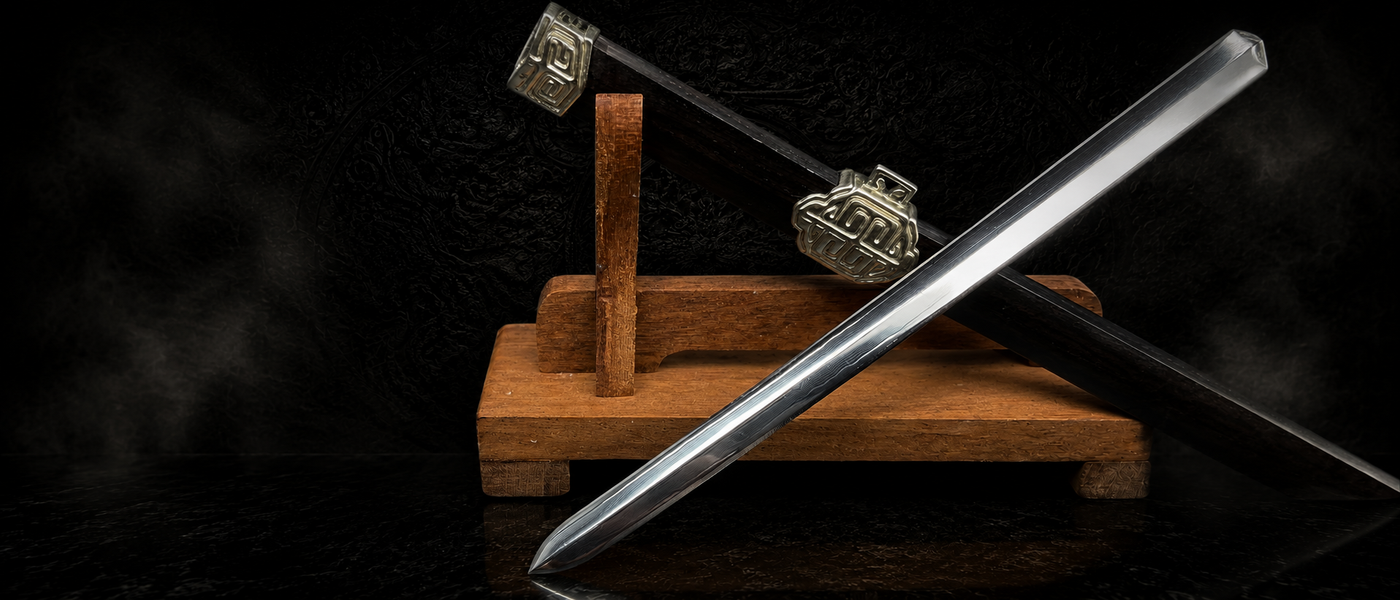 Qin King Sword - lifestyle shot - MythArc collectible