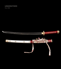 Unsharpened Sakura Tachi — Mirror-Polished T10, Two-Tone Copper Fittings — gallery image 2
