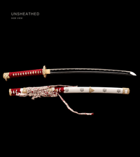 Unsharpened Sakura Tachi — Mirror-Polished T10, Two-Tone Copper Fittings — gallery image 5