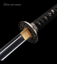 Unsharpened Aoi-Crest Deep-Curve Tachi — Mirror-Polished 5160 — gallery image 3