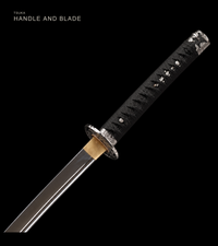 Unsharpened Aoi-Crest Deep-Curve Tachi — Mirror-Polished 5160 — gallery image 4